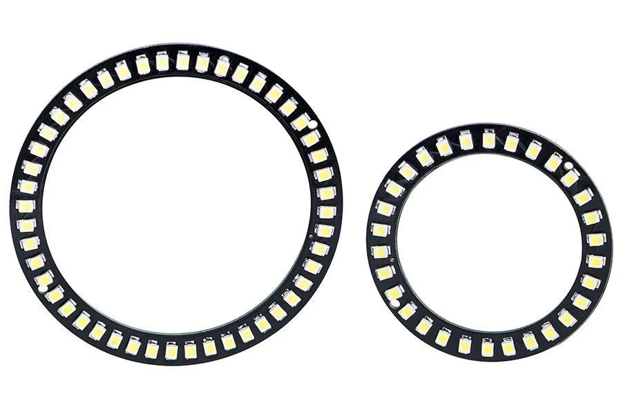 80mm Amber LED Halo Headlight Accent Lights - Black Circuit Board Design for Vehicles 20 80mm Amber LED Halo Headlight Accent Lights - Black Circuit Board Design for Vehicles - Image 20