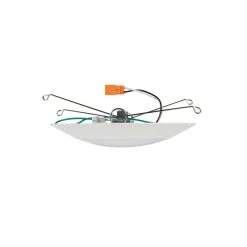 Green Creative 6" 14.5W LED Round Downlight - CLICK Design, 950 Lumens, 3000K Warm White, Flush Mount Ceiling Light -Nebo Sales Store 14.5smdl6dim 927 930 side