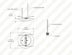 Green Creative 6" 14.5W LED Round Downlight - CLICK Design, 950 Lumens, 3000K Warm White, Flush Mount Ceiling Light -Nebo Sales Store 14.5smdl6dim 927 dim drawing