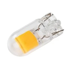 10-Pack 194 LED Bulb - COB LED T3.25 Miniature Wedge Base - 135 Lumens Natural White for Motorcycle & Vehicle Lighting