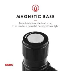 NEBO TRANSCEND Rechargeable Headlamp & Flashlight - 1000 Lumens, Adjustable Beam, USB-C Charging - #7001 -Nebo Sales Store 2567001transcendmagnetsquare