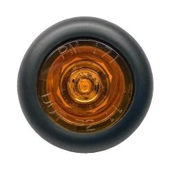 3/4" Round Mini LED Amber Side Marker & Clearance Light with Grommet - Dual Function for Trucks & Trailers -Nebo Sales Store 271ka front 1