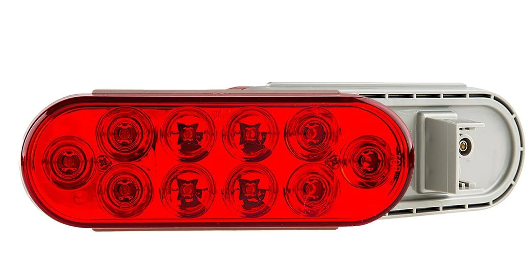 6" Oval LED Truck & Trailer Lights - Stop/Turn/Tail Lights with 3-Pin Connector - Flush Mount - 10 LEDs 12 6" Oval LED Truck & Trailer Lights - Stop/Turn/Tail Lights with 3-Pin Connector - Flush Mount - 10 LEDs - Image 12