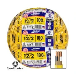 50-ft Southwire 12/2 Romex® SIMpull® Solid NM-B W/G Wire - Indoor Electrical Cable
