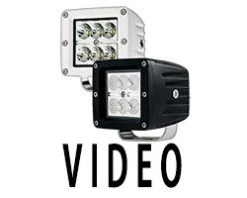 3" Square Flush Mount LED Pod Light - 18W, 1,440 Lumens - Durable Vehicle Work Light -Nebo Sales Store 3 minin aux light