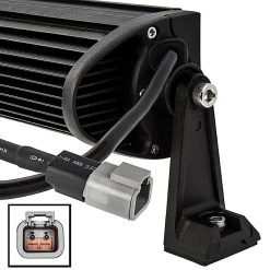 50" Super Series Off-Road LED Light Bar - 144W, 18,000 Lumens - Durable Vehicle Lighting for Trucks, SUVs, and ATVs 21 50" Super Series Off-Road LED Light Bar - 144W, 18,000 Lumens - Durable Vehicle Lighting for Trucks, SUVs, and ATVs -Nebo Sales Store 30 inch off road led light bar 90w back view close up showing cord 1