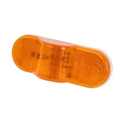 LumenX Weatherproof Oval Amber Mid-Ship Turn Signal & Side Marker Light for Trucks