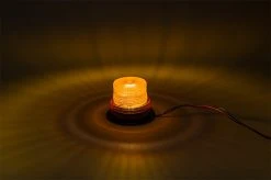 3-3/4" Amber LED Strobe Light Beacon - Double Flash Pattern for Vehicles & Construction -Nebo Sales Store 37quot led strobe light beacon with 5 leds