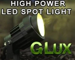 5W Blue LED Landscape Spotlight with Mounting Spike - 25W Equivalent - 250 Lumens - Black Housing -Nebo Sales Store 5 watt high power led spot light