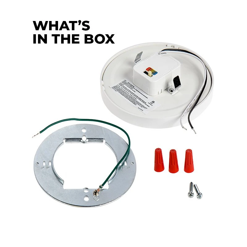 5" 10W Dimmable LED Flush Mount Downlight - White, Selectable CCT, 650 Lumens - Energy-Efficient Ceiling Light 2 5" 10W Dimmable LED Flush Mount Downlight - White, Selectable CCT, 650 Lumens - Energy-Efficient Ceiling Light - Image 2