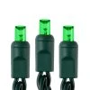 25ft Wide Angle LED Christmas String Lights - 50 Mini 5mm Bulbs, Green Wire - Indoor/Outdoor Holiday Decor