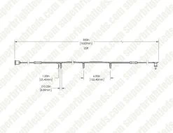 25ft Wide Angle LED Christmas String Lights - 50 Mini 5mm Bulbs, Green Wire - Indoor/Outdoor Holiday Decor -Nebo Sales Store 5mm 50lt x dim drawings