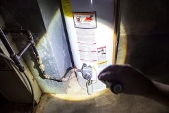 NEBO REDLINE OC Tactical Flashlight - 200 Lumens, Strobe Mode, Optimized Clarity, Black -Nebo Sales Store 6273 nebo flashlight basement water heater spot light