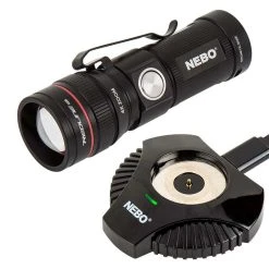 NEBO REDLINE RC Rechargeable LED Flashlight with Charging Dock - 320 Lumens, Compact & Bright - #6392