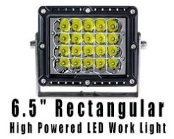 6.5" Off-Road LED Work Light - 100W, 9,400 Lumens - Waterproof Spot Light for Trucks, ATVs, and Emergency Vehicles -Nebo Sales Store 65 rectangular work light