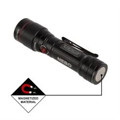 NEBO FLEX - Rechargeable LED Flashlight, 450 Lumens, Black - High-Performance Portable Light -Nebo Sales Store 6700 back