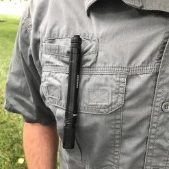 NEBO INSPECTOR LED Pocket Penlight - 180 Lumens, Compact & Bright Flashlight, Black 12 NEBO INSPECTOR LED Pocket Penlight - 180 Lumens, Compact & Bright Flashlight, Black -Nebo Sales Store 6713 clipped to shirt