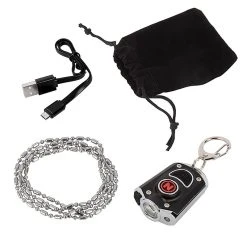 NEBO MYCRO Ultra-Bright 400 Lumens Rechargeable LED Pocket Flashlight with Turbo Mode -Nebo Sales Store 6714 all pieces included