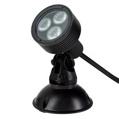 6W RGB Color Changing LED Landscape Spotlight - 200 Lumens - Matte Black - Outdoor Lighting -Nebo Sales Store 6w color changing rgb led landscape spotlight mounting base 2