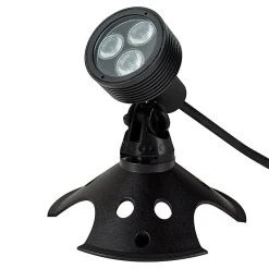 6W RGB Color Changing LED Landscape Spotlight - 200 Lumens - Matte Black - Outdoor Lighting -Nebo Sales Store 6w color changing rgb led landscape spotlight weighted base 2