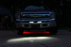 5.5" Off-Road LED Work Light - 18W, 1,350 Lumens, 30 Degree Beam - Single Rectangle LED Driving Light for Vehicles -Nebo Sales Store 8 inch rectangular light bar on chevy truck bumper