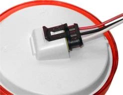 Peterson LumenX LED Trailer Tail Light - 7 LEDs, 4" Round, Red - Stop, Turn, Tail Light with Grommet & Plug -Nebo Sales Store 817kr 7 closeupplugs