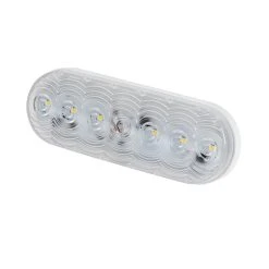 LumenX LED Backup Light for Truck or Trailer - Weatherproof Oval Clear Lens with 7 LEDs