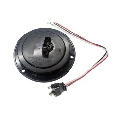 Peterson LumenX LED Trailer Tail Light - 7 LEDs, 4" Round, Stop/Turn/Tail Function with Flange & Plug -Nebo Sales Store 824kr 7 back with wire