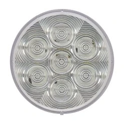 LumenX 7-LED Weatherproof Backup Light for Trucks & Trailers - 4" Round Clear Lens