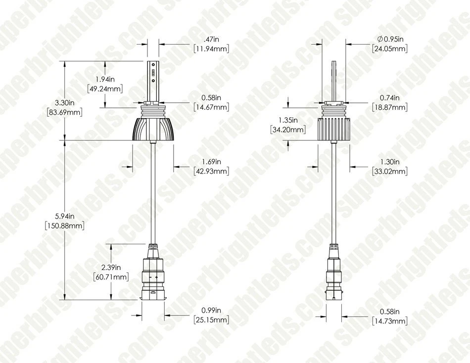 880 LED Headlight Bulbs - 6500K Cool White - 4,400 Lumens - Fanless Design - Internal Driver 8 880 LED Headlight Bulbs - 6500K Cool White - 4,400 Lumens - Fanless Design - Internal Driver - Image 8