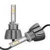 881 Yellow LED Fog Light Bulbs - 4,400 Lumens/Set with Internal Driver for Cars, Trucks & SUVs