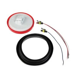 Peterson LumenX LED Combination Tail Light - 4 Function, 7 LEDs, 4" Round, 12V/24V - Truck Tail, Brake, Turn, Reverse Light -Nebo Sales Store 882k 7 mv back wire