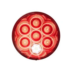 Peterson LumenX LED Combination Tail Light - 4 Function, 7 LEDs, 4" Round, 12V/24V - Truck Tail, Brake, Turn, Reverse Light -Nebo Sales Store 882k 7 mv litup