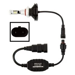 9005 LED Fanless Headlight & Fog Light Conversion Kit - 5,000 Lumens, Adjustable Color Temperature, Compact Heat Sinks -Nebo Sales Store 9005 hlv5 connection0