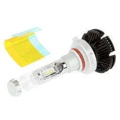 9005 LED Fanless Headlight & Fog Light Conversion Kit - 5,000 Lumens, Adjustable Color Temperature, Compact Heat Sinks