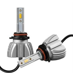 9005 Yellow LED Fog Light Bulbs - 4,400 Lumens/Set with Internal Driver for Cars, Trucks & SUVs