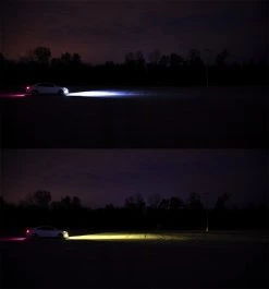 H9/H11 Dual-Color LED Headlight Conversion Kit with Fog Light Function - White/Yellow - 4,500 Lumens/Set - Fanless Design 18 H9/H11 Dual-Color LED Headlight Conversion Kit with Fog Light Function - White/Yellow - 4,500 Lumens/Set - Fanless Design -Nebo Sales Store 9006 hlaw beam comparison profile 1