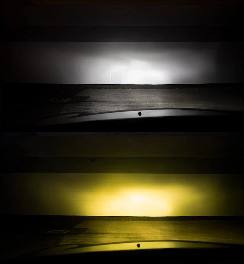 H13 Dual-Color LED Headlight Conversion Kit with Fog Light Function - 4,500 Lumens - White/Yellow - Fanless Design 6 H13 Dual-Color LED Headlight Conversion Kit with Fog Light Function - 4,500 Lumens - White/Yellow - Fanless Design - Image 6