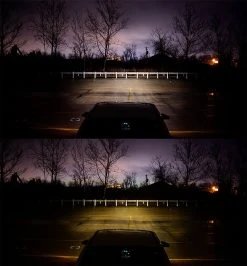 H4 LED Fanless Headlight & Fog Light Conversion Kit - 4,000 Lumens/Set - Cool White - Compact Heat Sink -Nebo Sales Store 9006 hlv4 comparison malibu