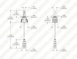 9006 LED Headlight Bulbs - Fanless Design, 6500K Cool White, 4,400 Lumens/Set - Internal Driver -Nebo Sales Store 9006 hlv8