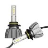 9006 LED Headlight Bulbs - Fanless Design, 6500K Cool White, 4,400 Lumens/Set - Internal Driver