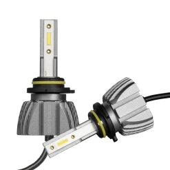 9006 LED Headlight Bulbs - Fanless Design, 6500K Cool White, 4,400 Lumens/Set - Internal Driver