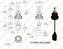9007 LED Fanless Headlight & Fog Light Conversion Kit - 4,000 Lumens/Set, Internal Drivers, Easy Installation -Nebo Sales Store 9007 hlv4 for site