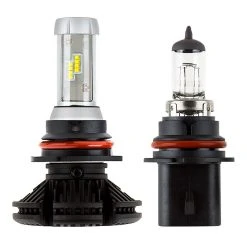 9007 LED Fanless Headlight & Fog Light Conversion Kit - 5,000 Lumens, Adjustable Color Temperature, Compact Heat Sinks -Nebo Sales Store 9007 hlv5 profile comparison