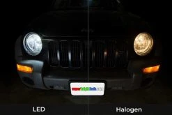 9007 LED Fanless Headlight & Fog Light Conversion Kit - 4,000 Lumens/Set, Internal Drivers, Easy Installation -Nebo Sales Store 9007 hlv6 mikes jeep compare0