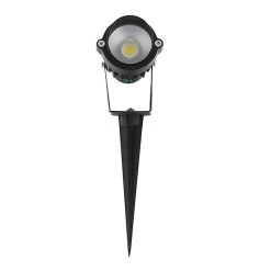 5W Blue LED Landscape Spotlight with Mounting Spike - 25W Equivalent - 250 Lumens - Black Housing -Nebo Sales Store Glux 5 Watt Spot LED Light