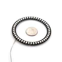 80mm Amber LED Halo Headlight Accent Lights - Black Circuit Board Design for Vehicles 23 80mm Amber LED Halo Headlight Accent Lights - Black Circuit Board Design for Vehicles -Nebo Sales Store LED Angel Eye Accent gallery Top ae80 x bk 1