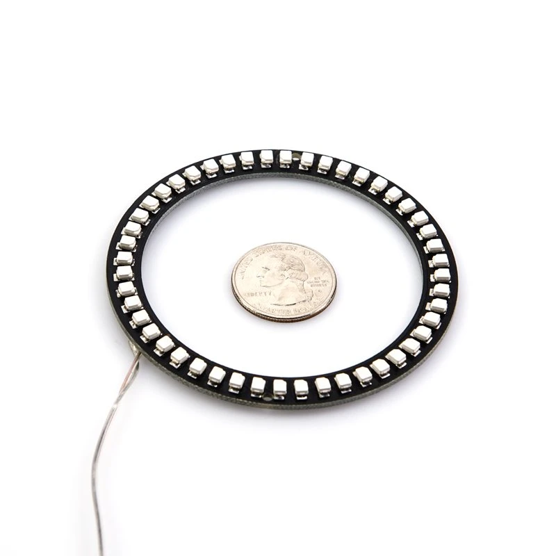 80mm Amber LED Halo Headlight Accent Lights - Black Circuit Board Design for Vehicles 4 80mm Amber LED Halo Headlight Accent Lights - Black Circuit Board Design for Vehicles - Image 4