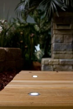 1W Round Metal Mini LED Deck/Step Lights - 6-Pack, 40mm, 4000K Natural White, Brushed Nickel - Energy-Efficient Outdoor Lighting -Nebo Sales Store LED Garden Path Lighting Landscape Up Light 2