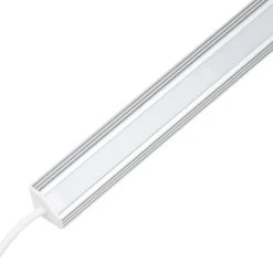 Corner Mount Aluminum LED Light Bar Fixture - 300 Lm/ft, Energy-Efficient Under Cabinet Lighting for Residential Use